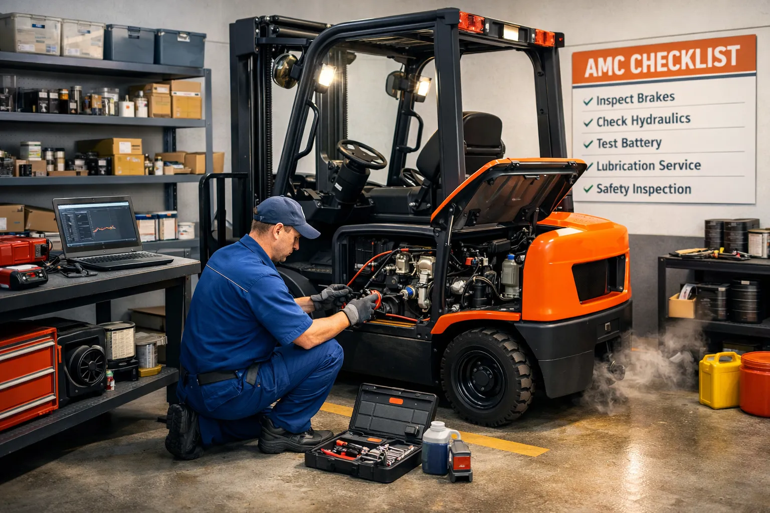 Forklift AMC Explained: What an Annual Maintenance Contract Covers