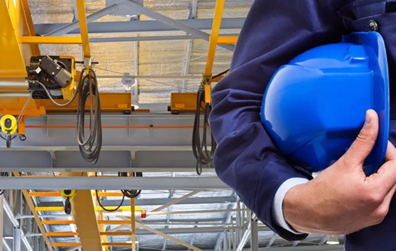HYLIFT technician performing scheduled forklift maintenance